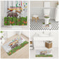 Guinea-Bissau Independence Day Bathroom Set African Wildlife Cashew Harvest Cultural Pride