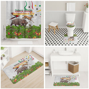 Guinea-Bissau Independence Day Bathroom Set African Wildlife Cashew Harvest Cultural Pride