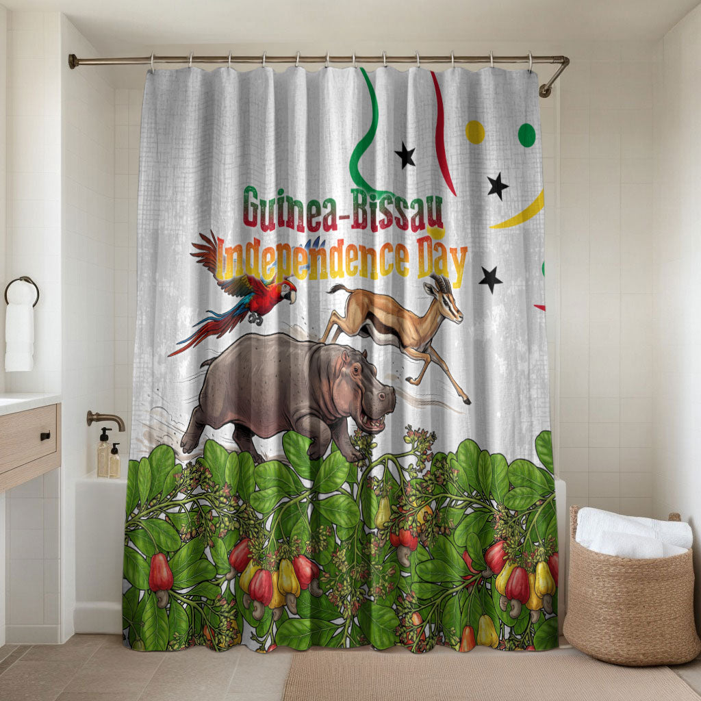 Guinea-Bissau Independence Day Bathroom Set African Wildlife Cashew Harvest Cultural Pride