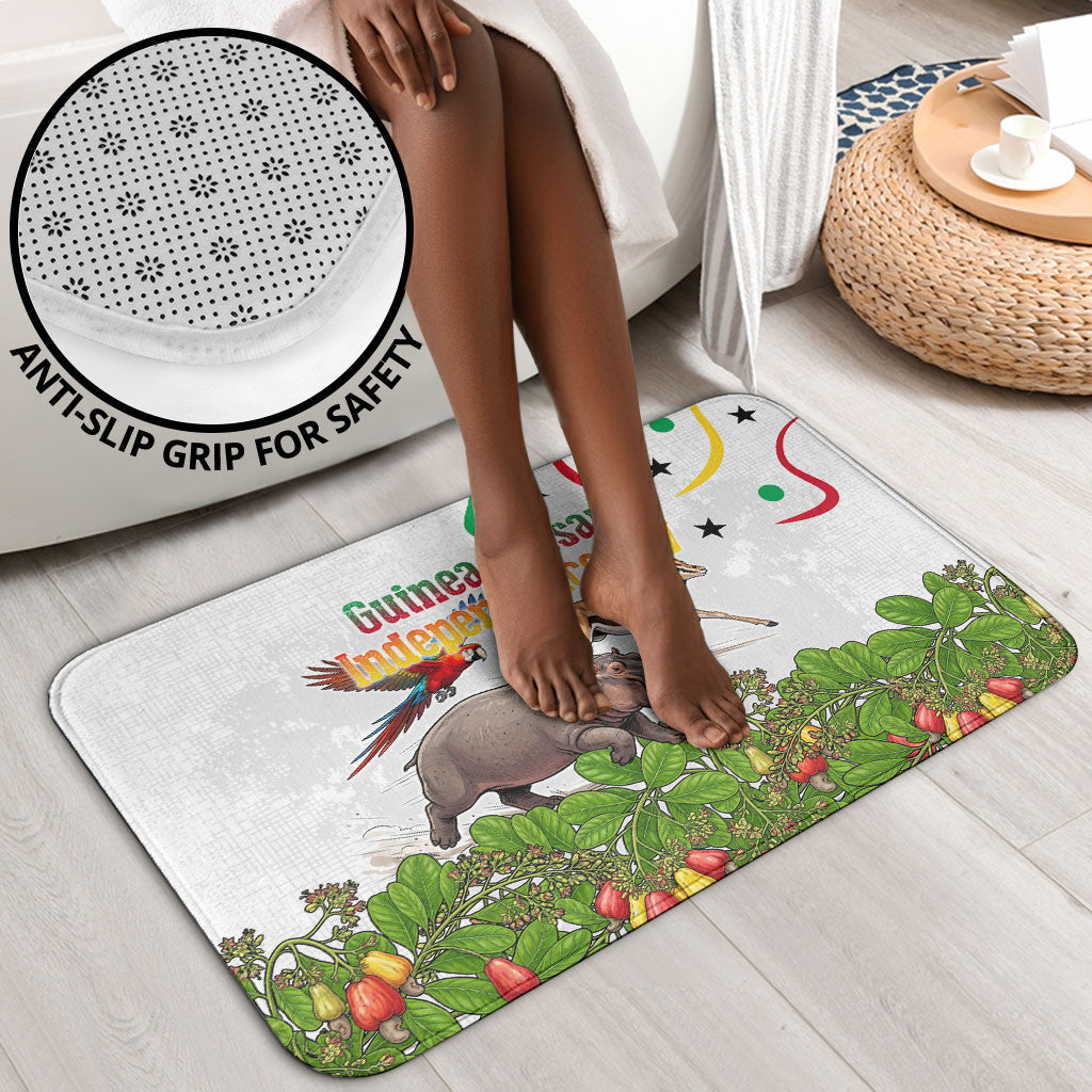 Guinea-Bissau Independence Day Bathroom Set African Wildlife Cashew Harvest Cultural Pride