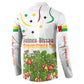 Guinea-Bissau Independence Day Button Sweatshirt African Wildlife Cashew Harvest Cultural Pride