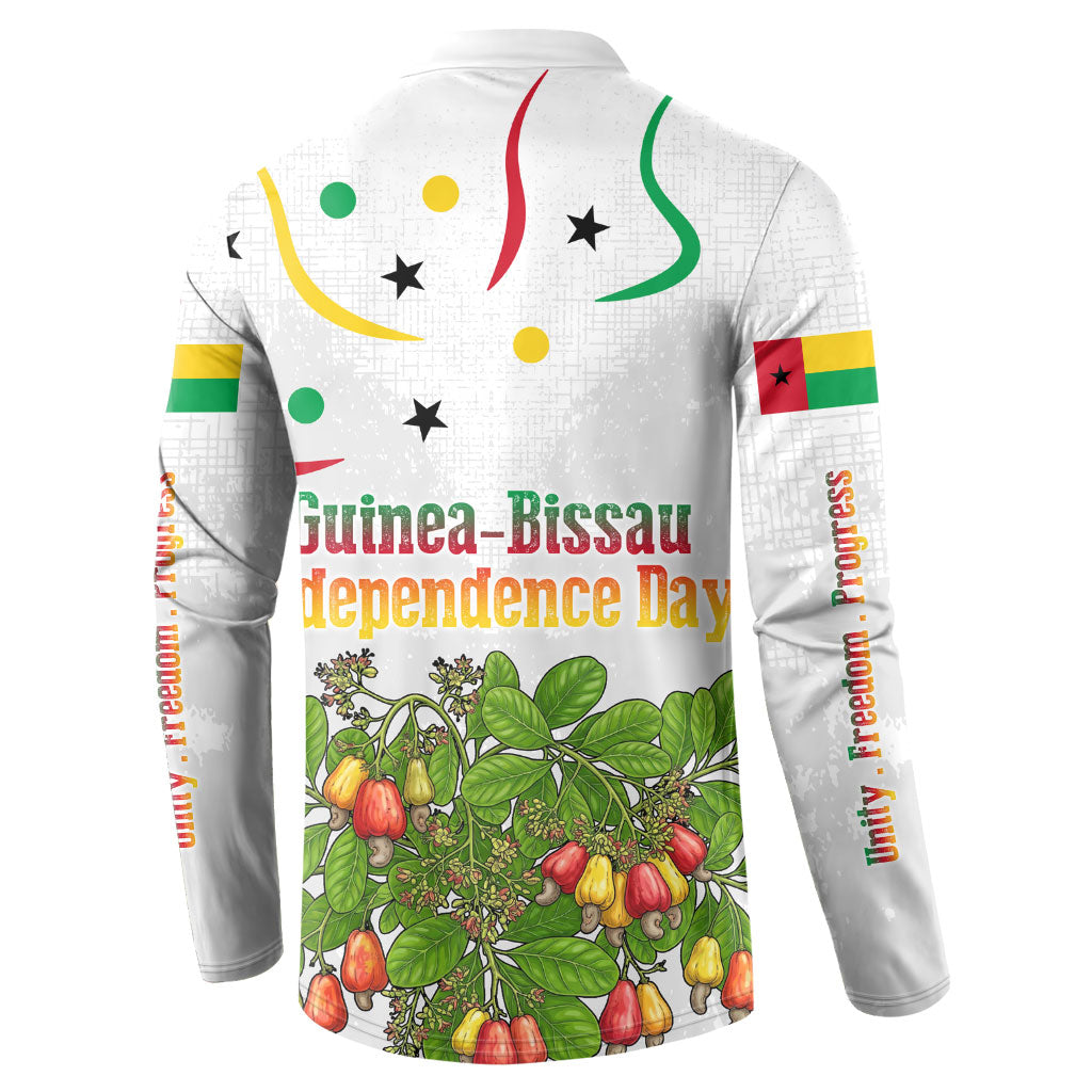 Guinea-Bissau Independence Day Button Sweatshirt African Wildlife Cashew Harvest Cultural Pride