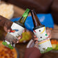 Guinea-Bissau Independence Day 4 in 1 Can Cooler Tumbler African Wildlife Cashew Harvest Cultural Pride