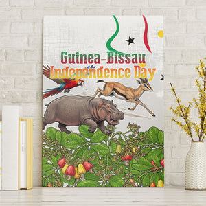 Guinea-Bissau Independence Day Canvas Wall Art African Wildlife Cashew Harvest Cultural Pride