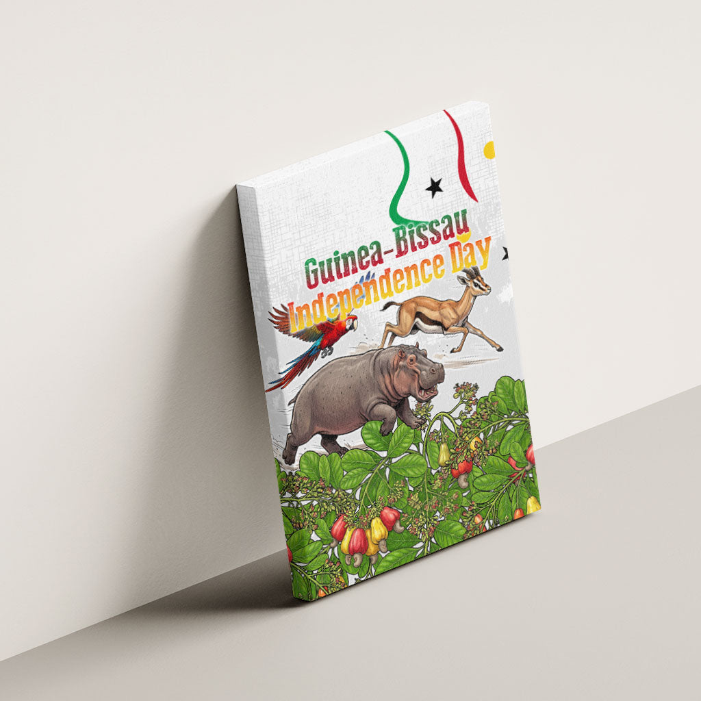Guinea-Bissau Independence Day Canvas Wall Art African Wildlife Cashew Harvest Cultural Pride