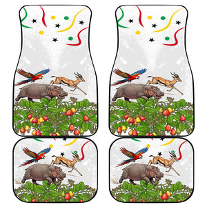 Guinea-Bissau Independence Day Car Mats African Wildlife Cashew Harvest Cultural Pride