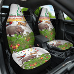Guinea-Bissau Independence Day Car Seat Cover African Wildlife Cashew Harvest Cultural Pride