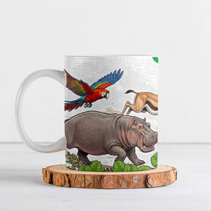 Guinea-Bissau Independence Day Ceramic Mug African Wildlife Cashew Harvest Cultural Pride