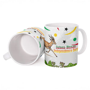Guinea-Bissau Independence Day Ceramic Mug African Wildlife Cashew Harvest Cultural Pride