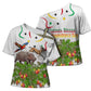 Guinea-Bissau Independence Day Cross Shoulder Shirt African Wildlife Cashew Harvest Cultural Pride