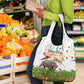 Guinea-Bissau Independence Day Grocery Bag African Wildlife Cashew Harvest Cultural Pride