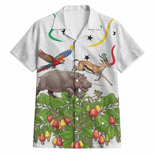 Guinea-Bissau Independence Day Hawaiian Shirt African Wildlife Cashew Harvest Cultural Pride