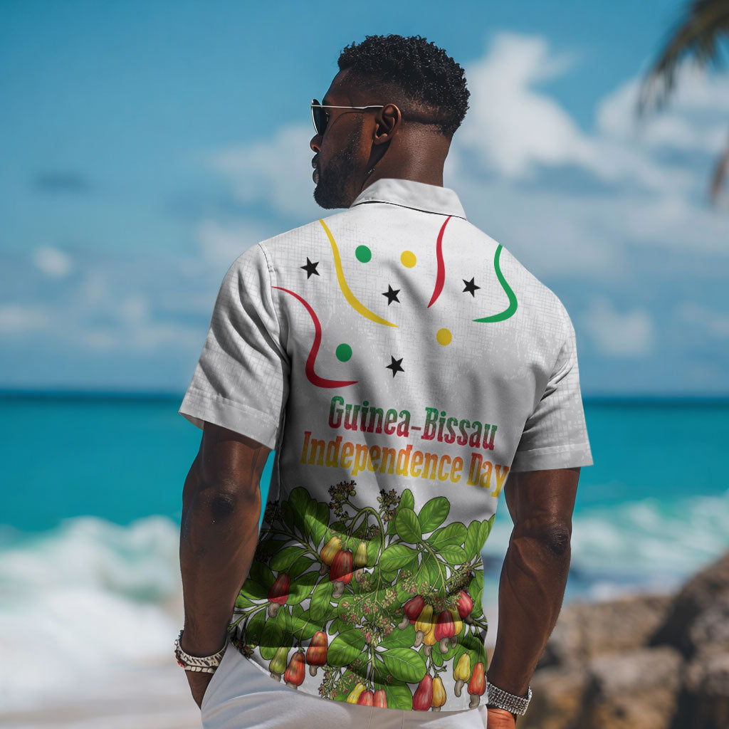 Guinea-Bissau Independence Day Hawaiian Shirt African Wildlife Cashew Harvest Cultural Pride