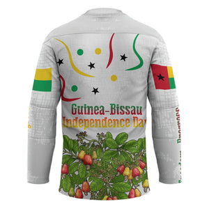 Guinea-Bissau Independence Day Hockey Jersey African Wildlife Cashew Harvest Cultural Pride