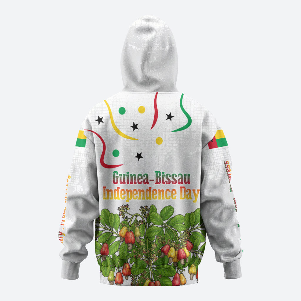 Guinea-Bissau Independence Day Hoodie African Wildlife Cashew Harvest Cultural Pride