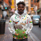Guinea-Bissau Independence Day Hoodie African Wildlife Cashew Harvest Cultural Pride