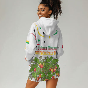Guinea-Bissau Independence Day Hoodie Dress African Wildlife Cashew Harvest Cultural Pride