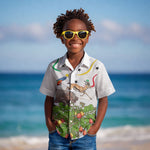 Guinea-Bissau Independence Day Kid Hawaiian Shirt African Wildlife Cashew Harvest Cultural Pride