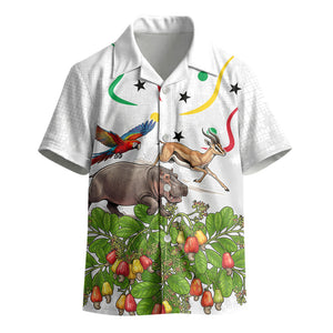 Guinea-Bissau Independence Day Kid Hawaiian Shirt African Wildlife Cashew Harvest Cultural Pride