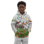 Guinea-Bissau Independence Day Kid Hoodie African Wildlife Cashew Harvest Cultural Pride