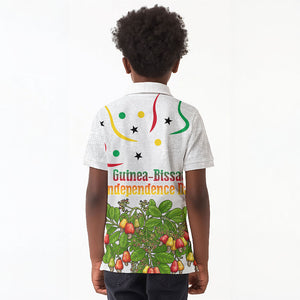 Guinea-Bissau Independence Day Kid Polo Shirt African Wildlife Cashew Harvest Cultural Pride