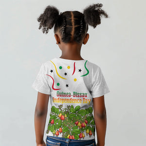 Guinea-Bissau Independence Day Kid T shirt African Wildlife Cashew Harvest Cultural Pride