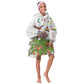 Guinea-Bissau Independence Day Kid Wearable Blanket Hoodie African Wildlife Cashew Harvest Cultural Pride