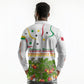 Guinea-Bissau Independence Day Long Sleeve Polo Shirt African Wildlife Cashew Harvest Cultural Pride