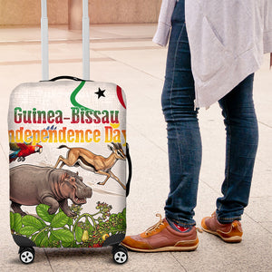 Guinea-Bissau Independence Day Luggage Cover African Wildlife Cashew Harvest Cultural Pride