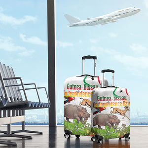 Guinea-Bissau Independence Day Luggage Cover African Wildlife Cashew Harvest Cultural Pride