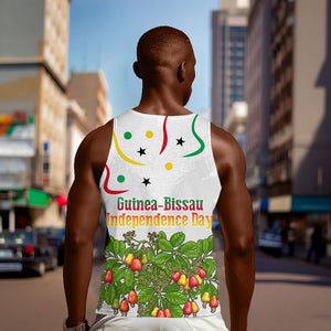 Guinea-Bissau Independence Day Men Tank Top African Wildlife Cashew Harvest Cultural Pride