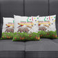 Guinea-Bissau Independence Day Pillow Cover African Wildlife Cashew Harvest Cultural Pride