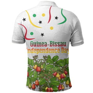 Guinea-Bissau Independence Day Polo Shirt African Wildlife Cashew Harvest Cultural Pride