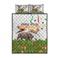 Guinea-Bissau Independence Day Quilt Bed Set African Wildlife Cashew Harvest Cultural Pride