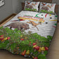 Guinea-Bissau Independence Day Quilt Bed Set African Wildlife Cashew Harvest Cultural Pride