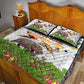 Guinea-Bissau Independence Day Quilt Bed Set African Wildlife Cashew Harvest Cultural Pride