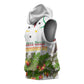 Guinea-Bissau Independence Day Sleeveless Hoodie African Wildlife Cashew Harvest Cultural Pride