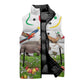 Guinea-Bissau Independence Day Sleeveless Puffer Jacket African Wildlife Cashew Harvest Cultural Pride