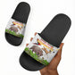 Guinea-Bissau Independence Day Slide Sandals African Wildlife Cashew Harvest Cultural Pride