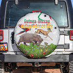 Guinea-Bissau Independence Day Spare Tire Cover African Wildlife Cashew Harvest Cultural Pride