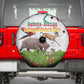 Guinea-Bissau Independence Day Spare Tire Cover African Wildlife Cashew Harvest Cultural Pride