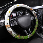 Guinea-Bissau Independence Day Steering Wheel Cover African Wildlife Cashew Harvest Cultural Pride