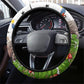Guinea-Bissau Independence Day Steering Wheel Cover African Wildlife Cashew Harvest Cultural Pride