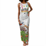 Guinea-Bissau Independence Day Tank Maxi Dress African Wildlife Cashew Harvest Cultural Pride