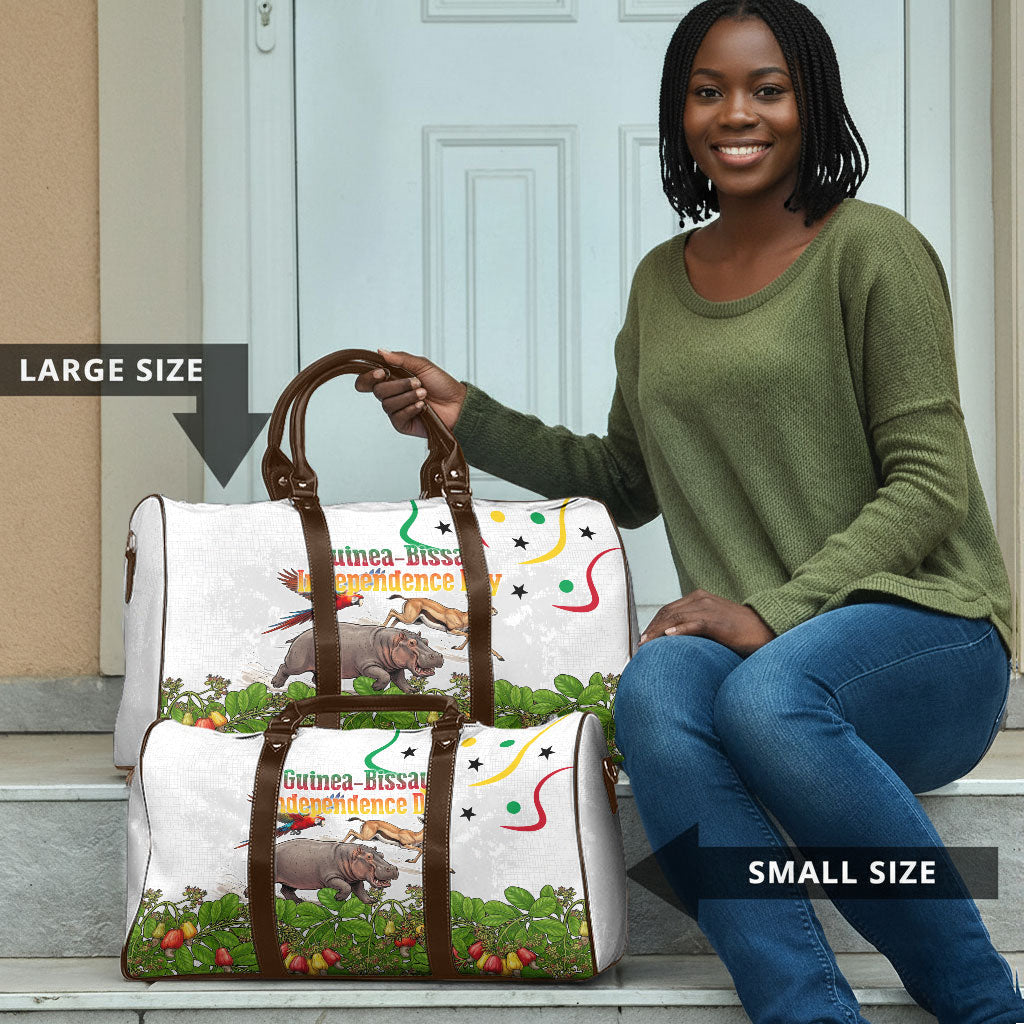 Guinea-Bissau Independence Day Travel Bag African Wildlife Cashew Harvest Cultural Pride