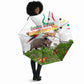 Guinea-Bissau Independence Day Umbrella African Wildlife Cashew Harvest Cultural Pride