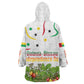 Guinea-Bissau Independence Day Wearable Blanket Hoodie African Wildlife Cashew Harvest Cultural Pride