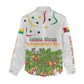 Guinea-Bissau Independence Day Women Casual Shirt African Wildlife Cashew Harvest Cultural Pride