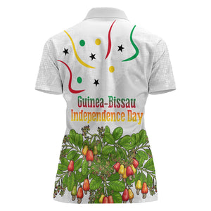 Guinea-Bissau Independence Day Women Polo Shirt African Wildlife Cashew Harvest Cultural Pride