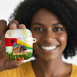 Guinea-Bissau Independence Day AirPods Case African Wildlife Cashew Harvest National Flag